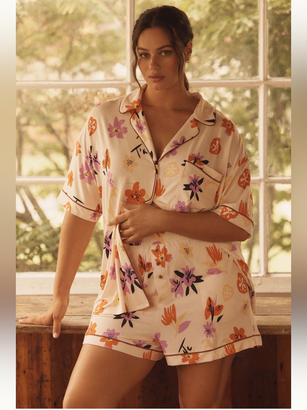 Anthropologie LyreBird ModaLuxe Pajama Set -Sz XL